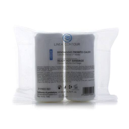 Bendaggio Pronto Freddo Drenante Adipe - Cellulite edematosa - 2 bende elastiche già imbibite